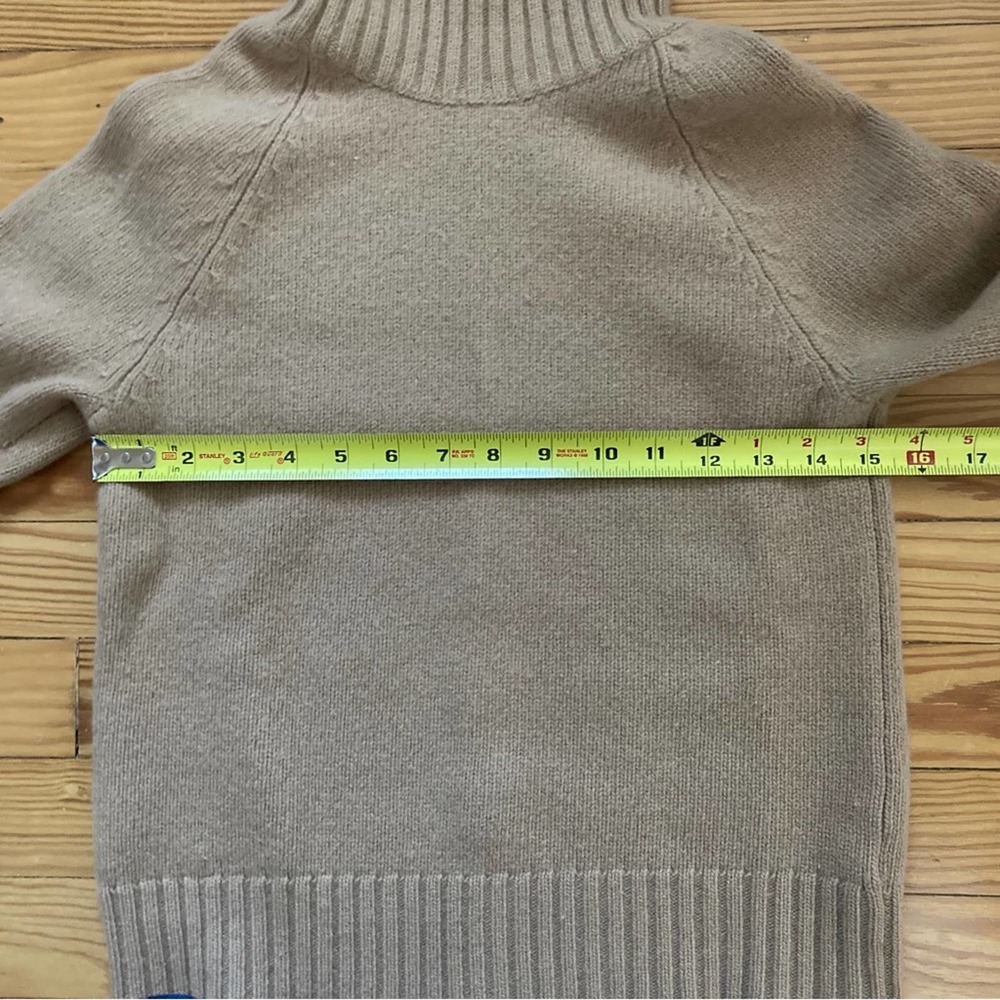 Lauren Ralph Lauren Wool Cashmere Turtleneck Sweater Tan Size XS - Picture 8 of 9